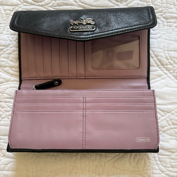 Coach Black Leather Clutch - Picture 4 of 4